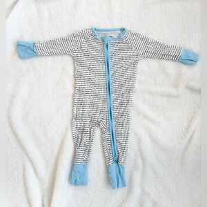 Little Sleepies Zip Up PJs newborn - dot print